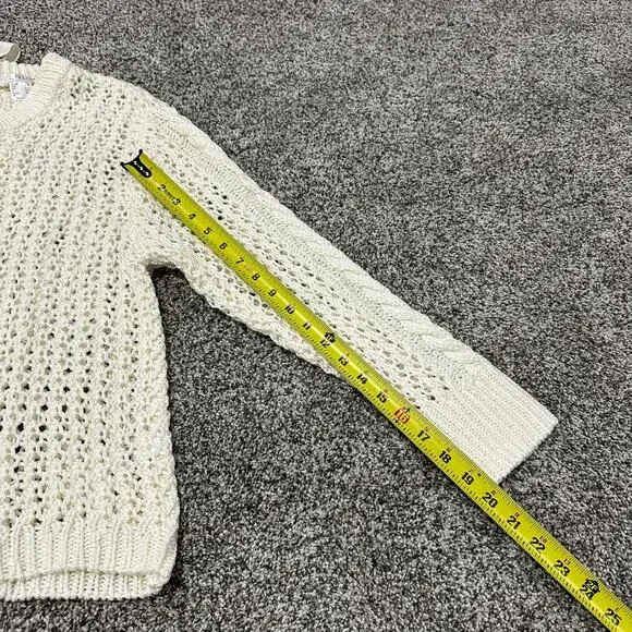 New with tags, VENUS Bow Tie Crochet Sweater, Cream, Size XL - Picture 10 of 15